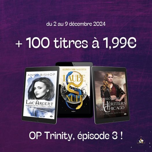 Trinity 2024 - épisode 3 : Plus de 100 ebooks à 1.99€ !